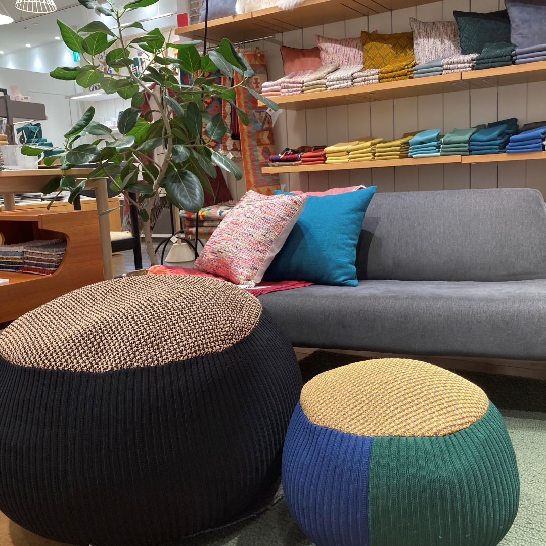 無印良品［ＩＤＥＥ］ＰＵＵＦ　カバーのみ　2個 IDEE］PUUF COVER White × Black Mix